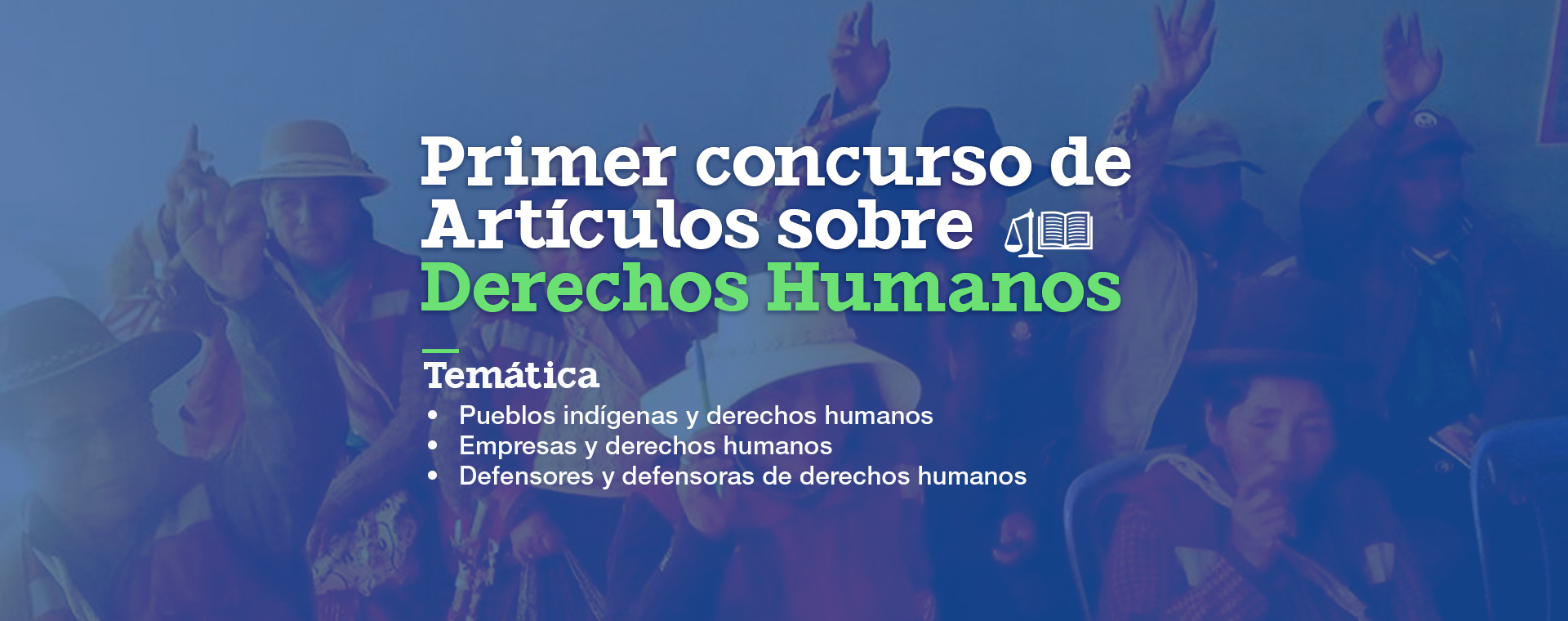 PRIMER CONCURSO DE ARTÍCULOS SOBRE DERECHOS HUMANOS